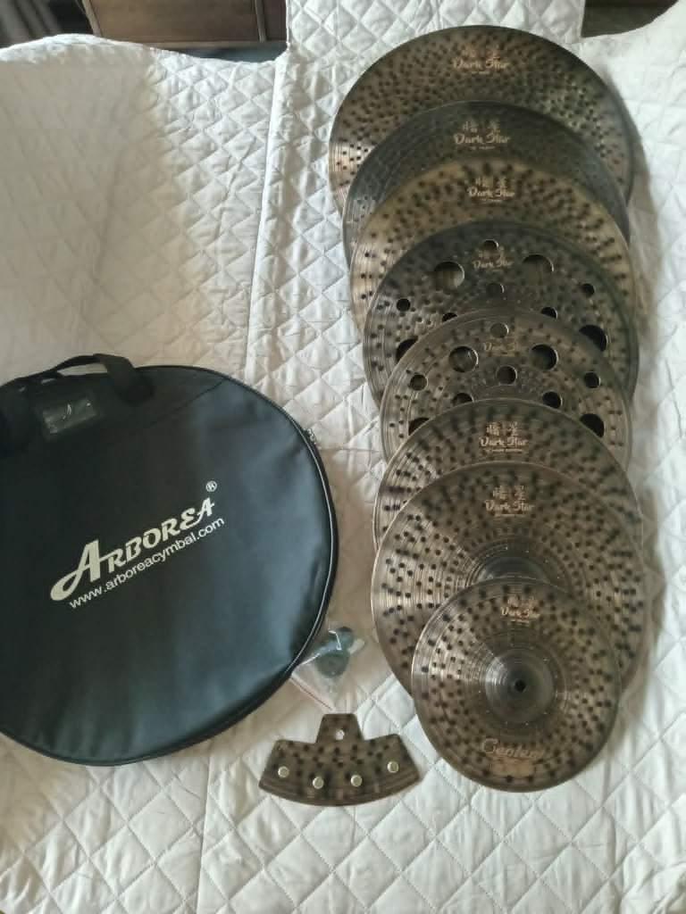 SET Complet Cymbale Centent DarkstarB10 Zildjian Meinl, Enlèvement ou Envoi, Comme neuf, Autres marques