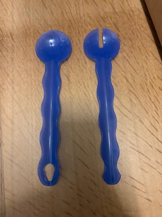 Tupperware sla bestek nooit gebruikt voor 2 euro, Huis en Inrichting, Ophalen, Nieuw, Blauw, Overige typen