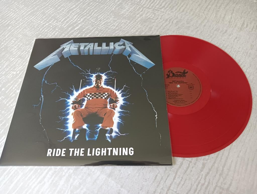 Metallica Lp Ride the Lightning - vinyle rouge, CD & DVD, Enlèvement ou Envoi, Comme neuf