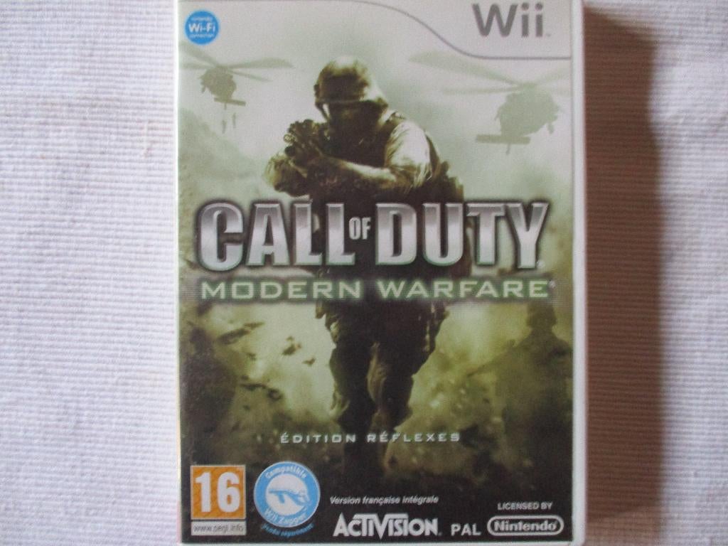 Du plaisir avec Wii CALL of DUTY, Modern Warfare, Consoles de jeu & Jeux vidéo, Enlèvement ou Envoi, Combat, Comme neuf, À partir de 16 ans