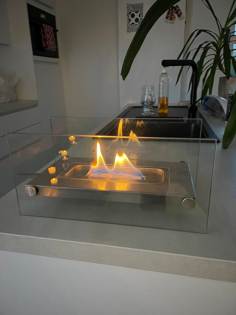 Bio ethanol haardvuur, Tuin en Terras, Vuurtafels, Ophalen, Gebruikt