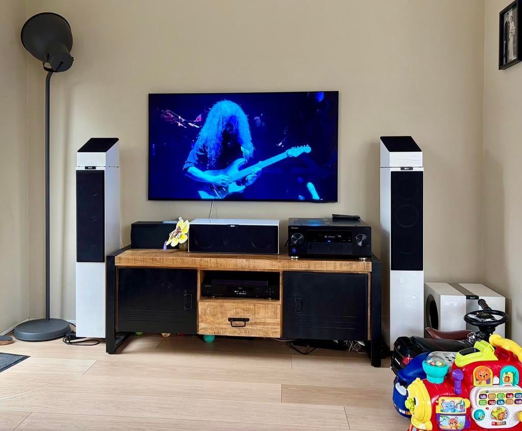 KEF R200c center en KEF R400b Subwoofer TOP High end geluid!, Audio, Tv en Foto, Luidsprekerboxen, Ophalen, Zo goed als nieuw