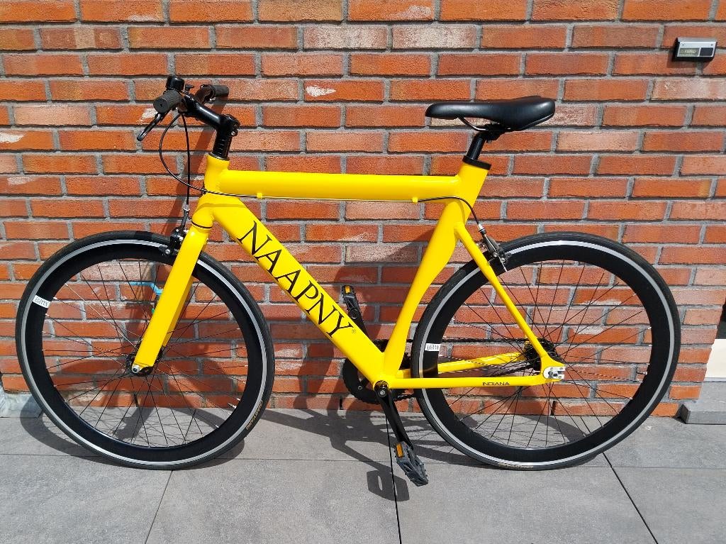 Fixie Bike - Single Speed Fiets - NAAPNY New York, Fietsen en Brommers, Aluminium, Ophalen of Verzenden, Zo goed als nieuw, 57 tot 61 cm