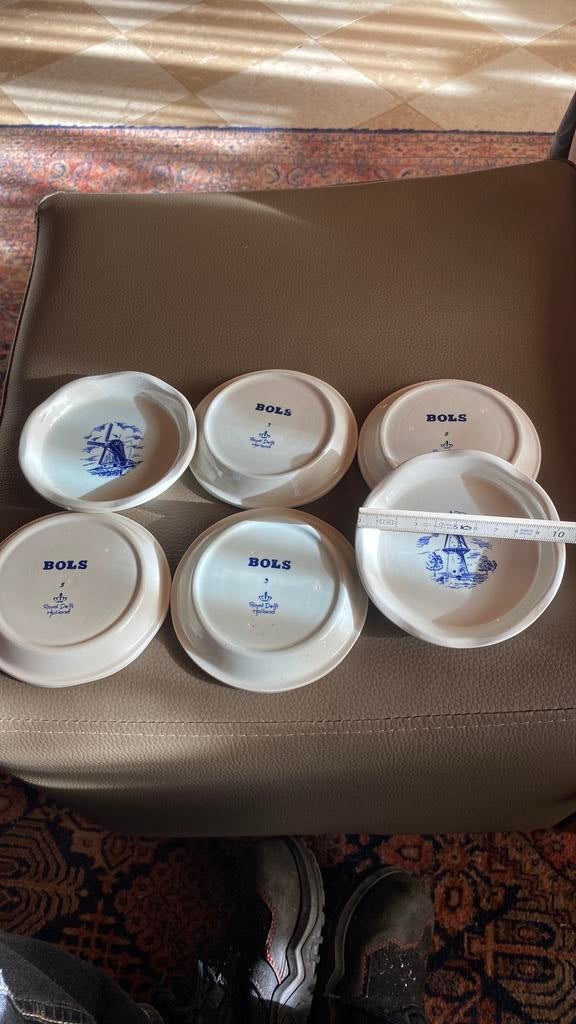 Delft blauwe bordjes voor bols, Antiek en Kunst, Ophalen of Verzenden