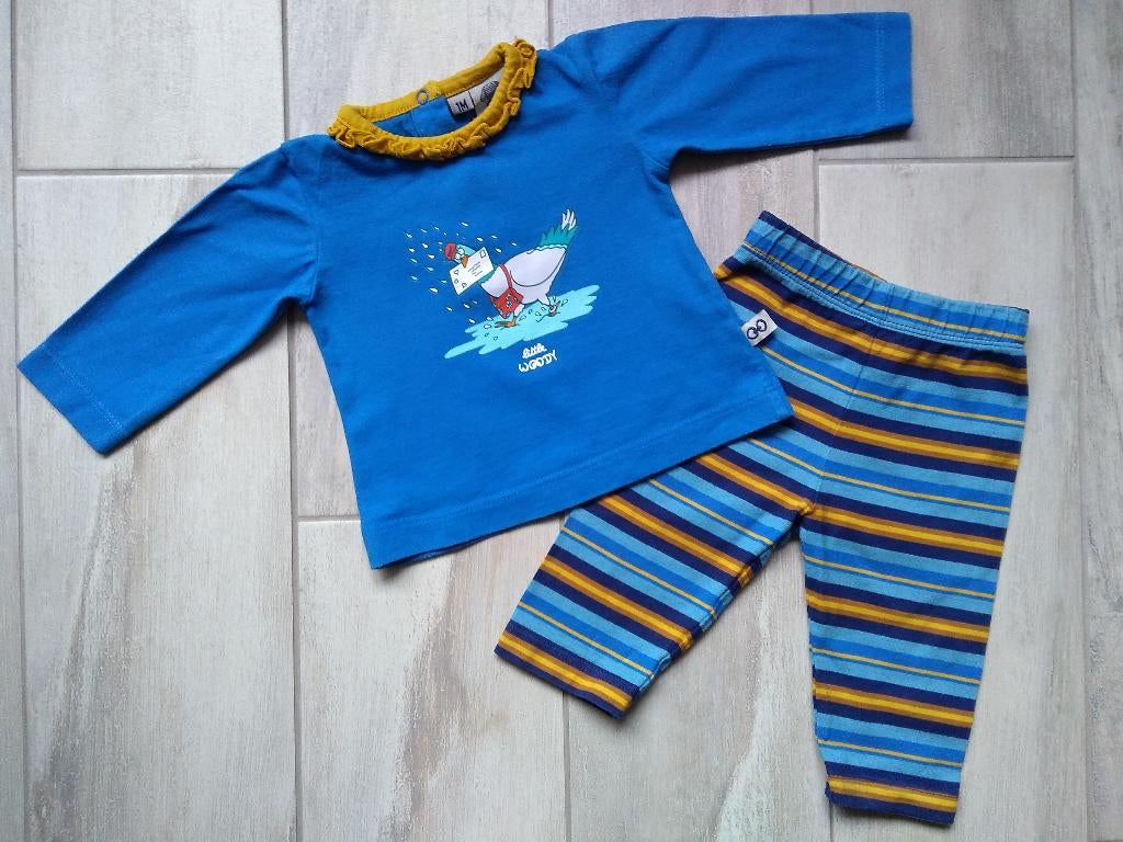 ✿ M56 - Woody pyjama thema duif, Enfants & Bébés, Vêtements de bébé | Taille 56, Enlèvement ou Envoi, Comme neuf, Vêtements de nuit ou Sous-vêtements