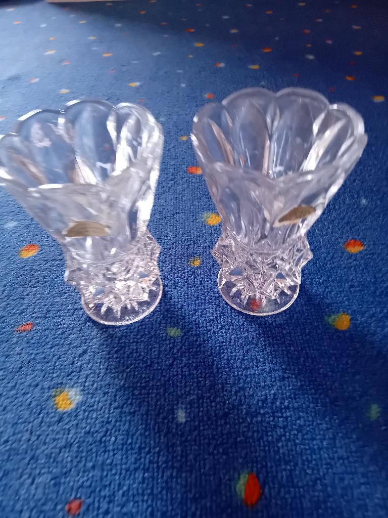 kristallen vaasjes, Ophalen of Verzenden