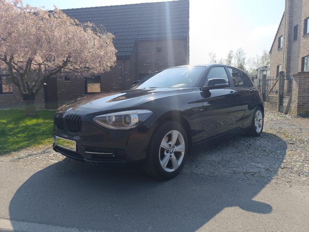 BMW 1-serie, Auto's, 1 Reeks, Zwart, Leder, Particulier