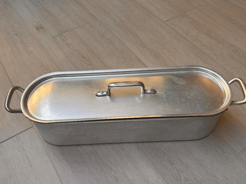 cuiseur à poisson/marmite à pocher, Enlèvement, Comme neuf, Aluminium, Casserole ou Cocotte-minute