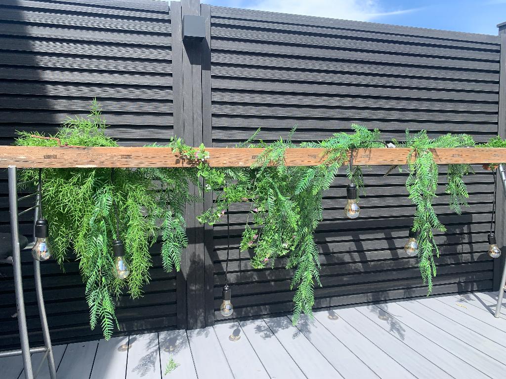 Hanglamp ladder met planten, Ophalen, Nieuw, Hout