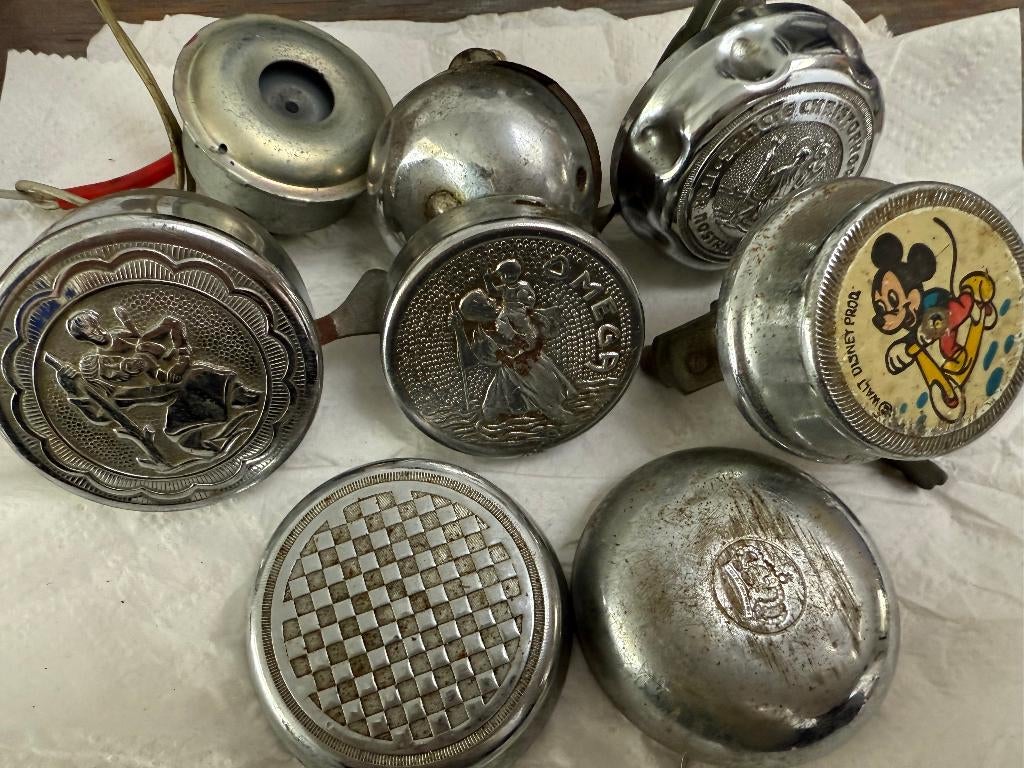 Vintage fietsbellen (set), Verzenden