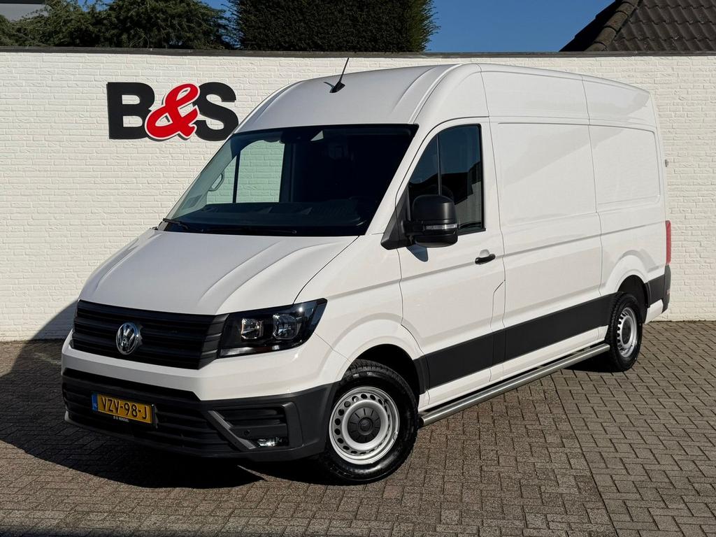 Volkswagen Crafter 2.0 TDI L3H3 Comfortline EURO 6 Fabrieksg, Auto's, Bestelwagens en Lichte vracht, Parkeersensor, Wit, Bedrijf