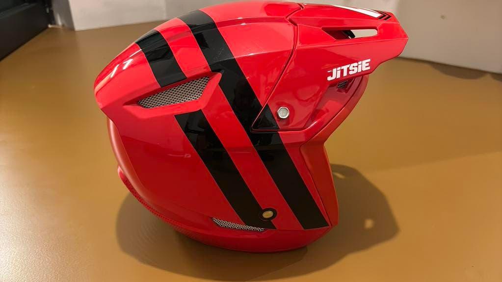 Als nieuw Trial helm maat XS, Motoren, Ophalen, XS