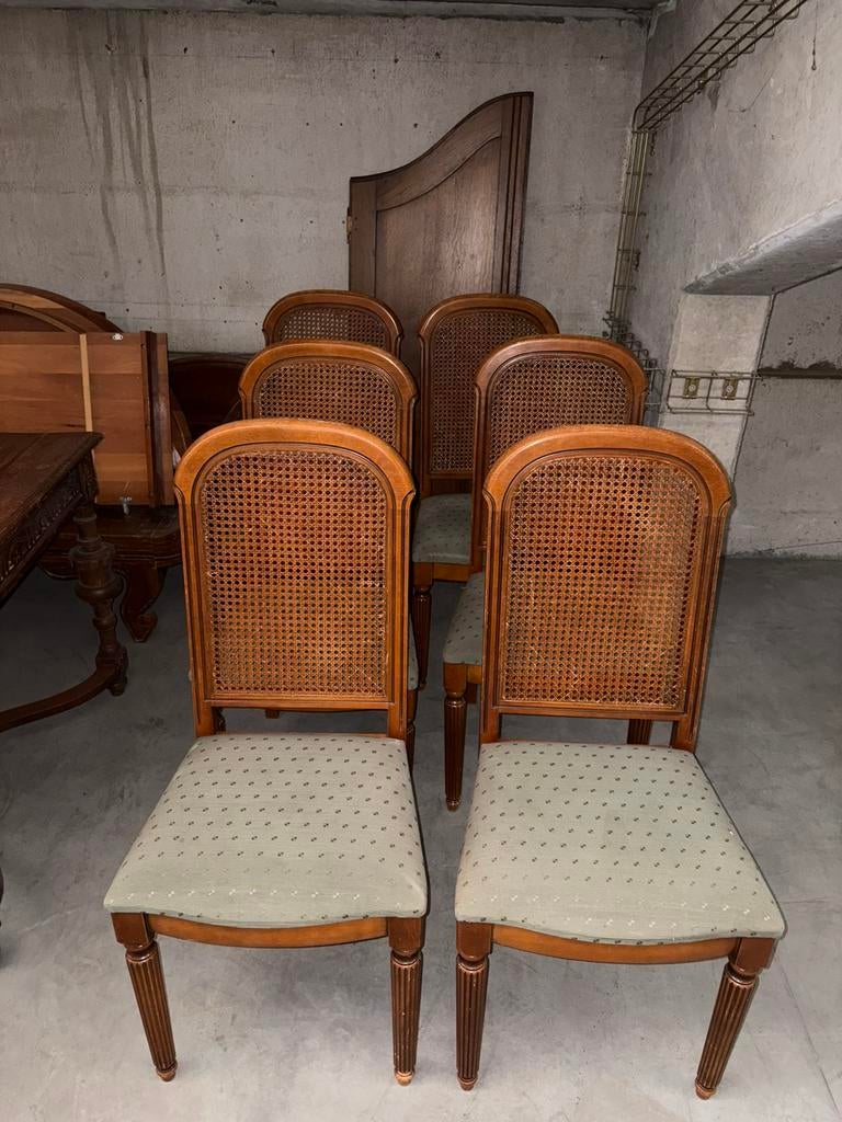 6 Chaise en tissu et osier, Enlèvement