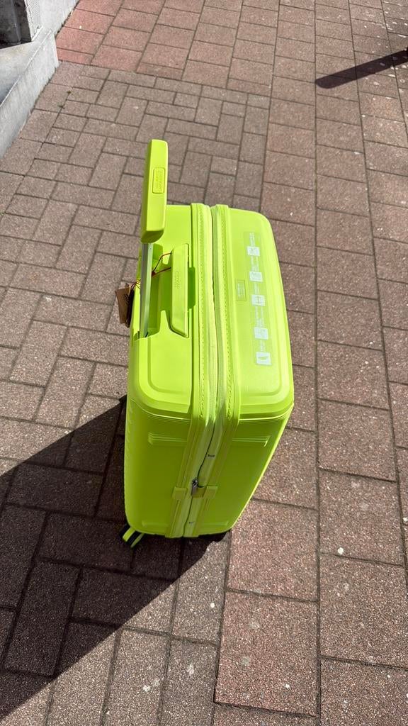 Valise cabine American Tourister verte fluo – Comme neuve, Enlèvement ou Envoi