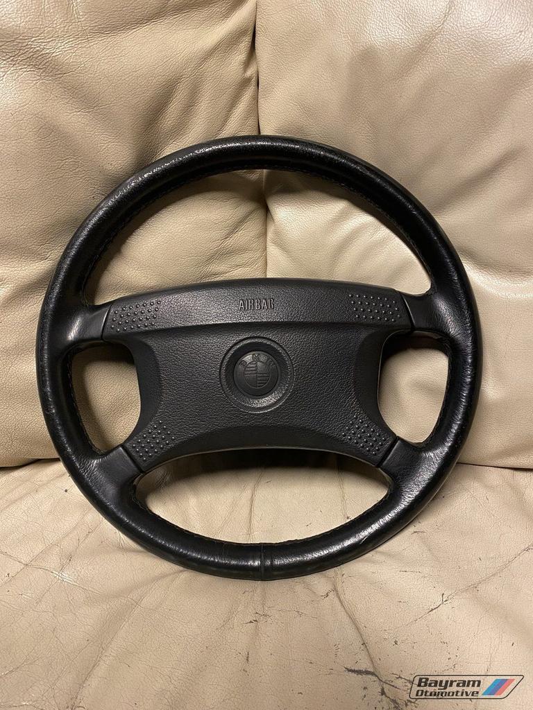 Bmw E34 E31 zwart lederen sportstuur E32 5-serie 7-serie M, Auto-onderdelen, Gebruikt, -, -, Ophalen of Verzenden