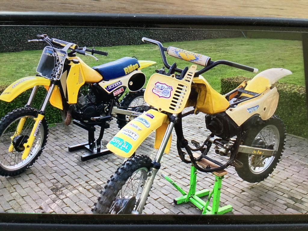 2 x Suzuki RM 80 1983 crossbrommer, Vélos & Vélomoteurs, Cyclomoteurs | Cyclomoteurs de cross, Utilisé, Suzuki, Enlèvement