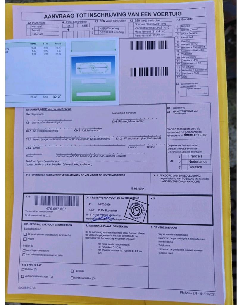 Mercedes Sprinter Meubelbak + Laadklep Prête à immatriculé, Euro 5, Achat, Entreprise, Boîte manuelle