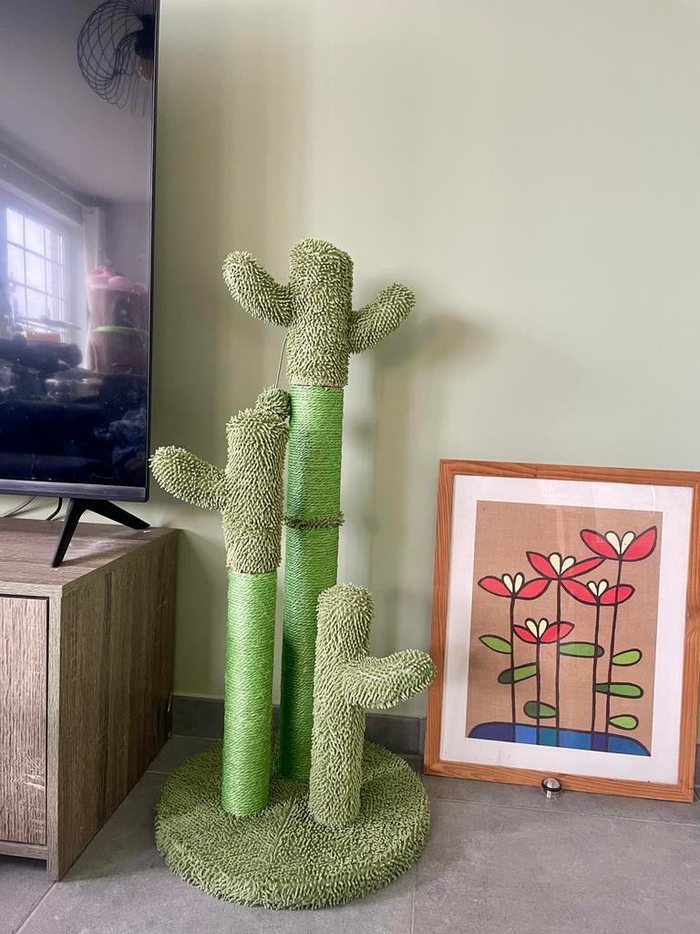 XL Cactus krabpaal katten – groot, stevig en modern design, Dieren en Toebehoren, Ophalen of Verzenden, Zo goed als nieuw, Krabpaal