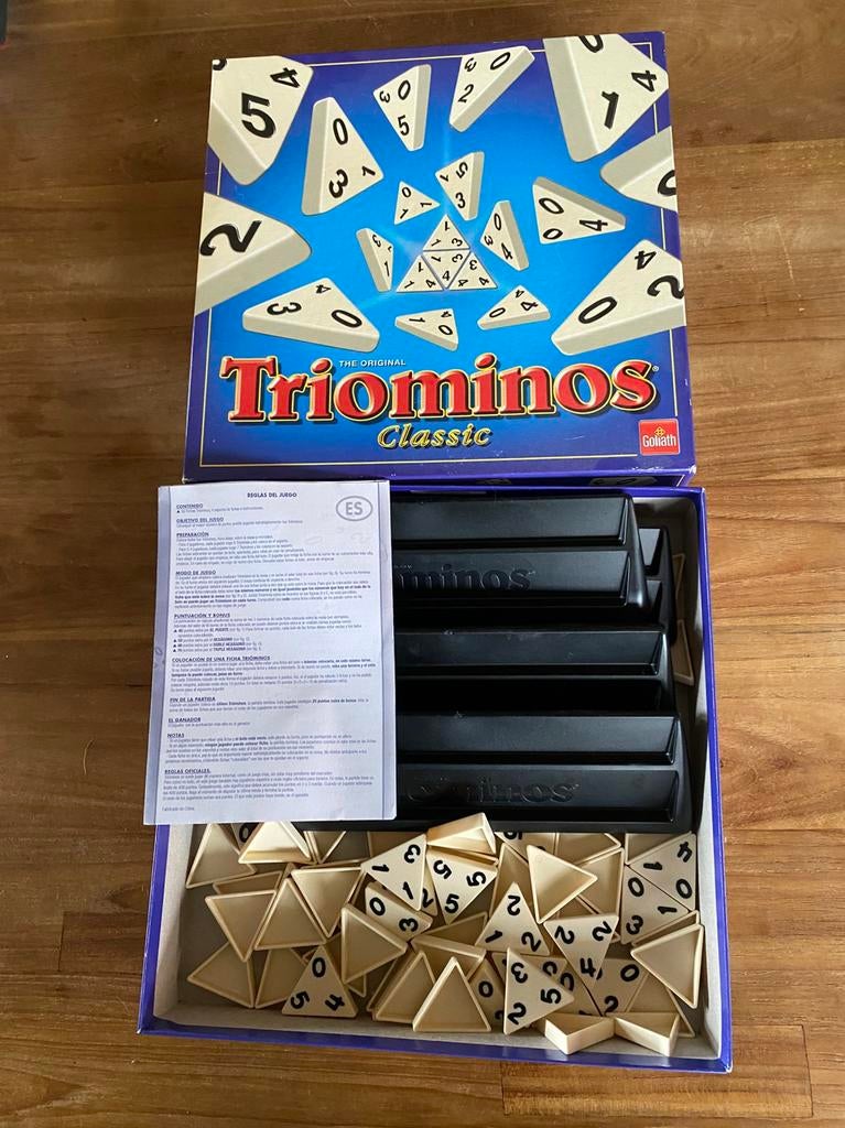 Triominos Classic Goliath, Hobby en Vrije tijd, Gezelschapsspellen | Overige, Ophalen, Gebruikt