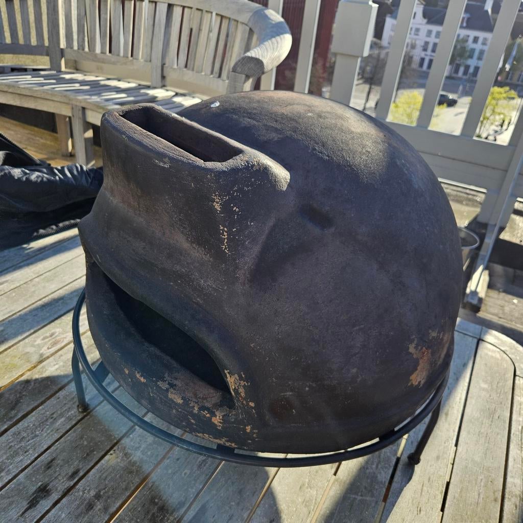 Pizza oven buiten⁸, Ophalen