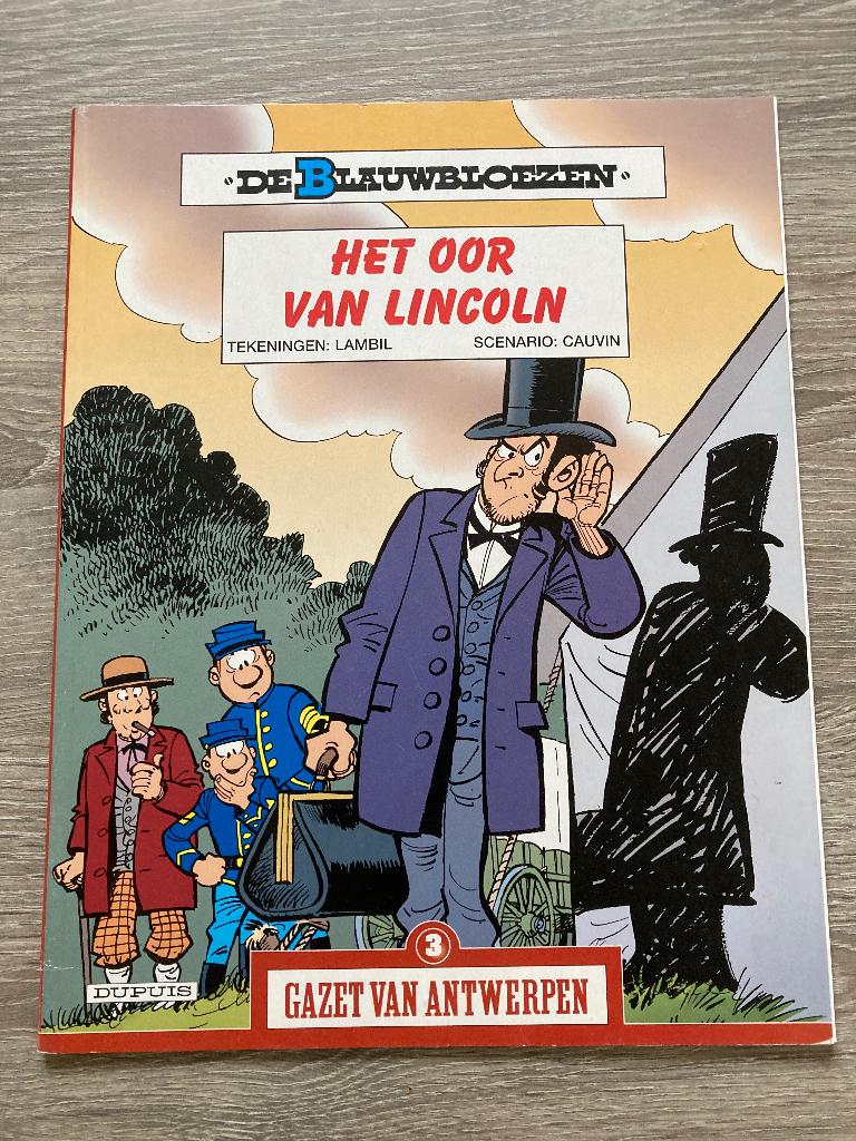 Strip De blauwbloezen Het oor van Lincoln., Eén stripboek, Ophalen, Gelezen