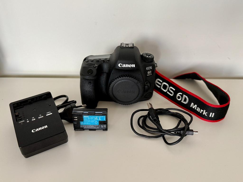 Canon EOS 6D Mark II (body), TV, Hi-fi & Vidéo, Appareils photo numériques, Comme neuf, Reflex miroir, Canon, Sans zoom optique
