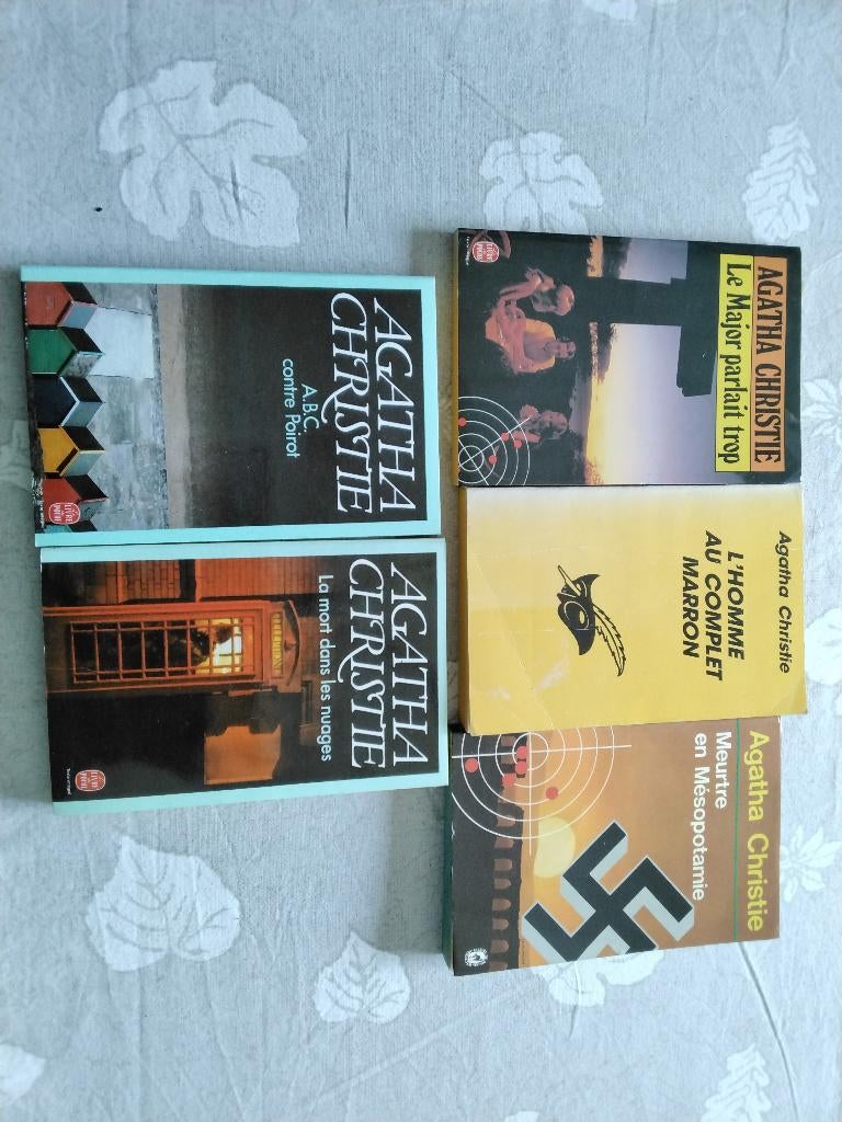 Lot de 5 livres d Agatha Christie, Livres, Enlèvement, Utilisé, Agatha Christie