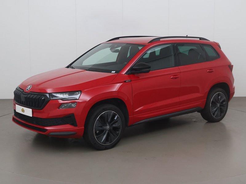 Skoda Karoq 1.5 tsi act sportline 150 AT, Auto's, Automaat, 4 cilinders, Overige bekleding, Karoq