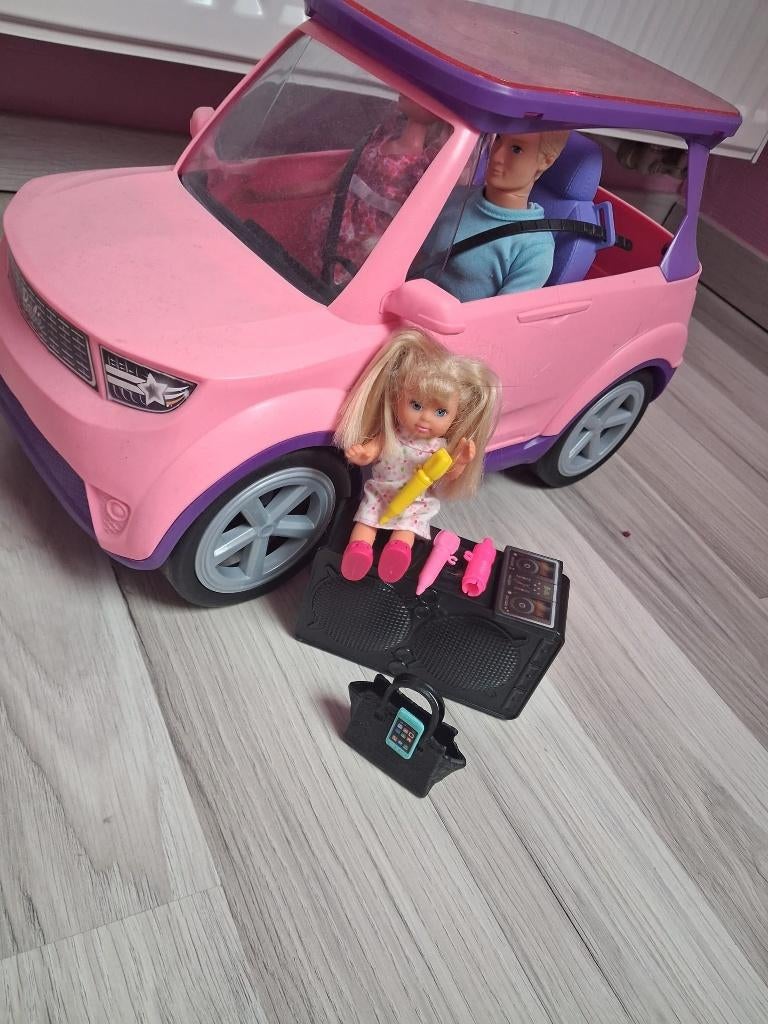 Barbie auto, Kinderen en Baby's, Ophalen, Zo goed als nieuw, Barbie