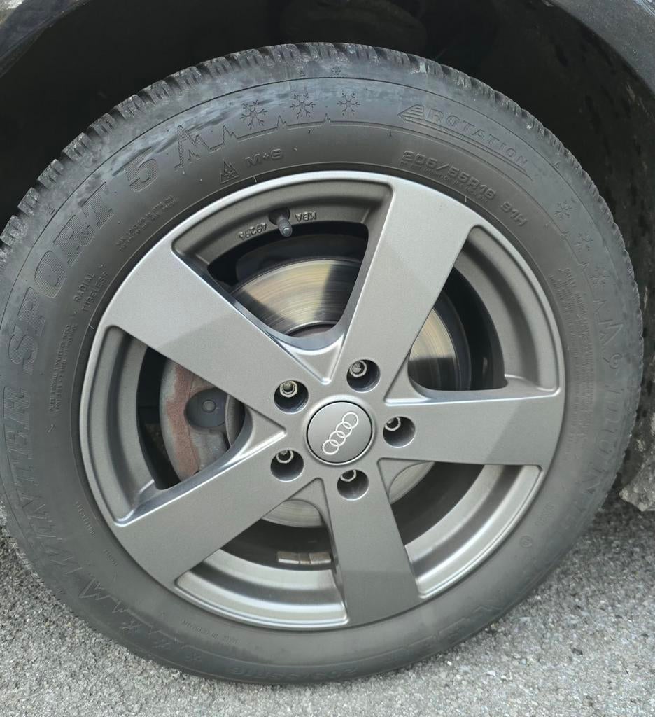 Jante dezent avec pneus 16 pouces 5x112 ET50, Gebruikt, 16 inch, Band(en), Personenwagen