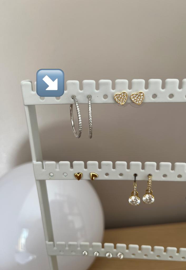 Oorringen met steentjes, Bijoux, Sacs & Beauté, Boucles d'oreilles, Enlèvement, Comme neuf