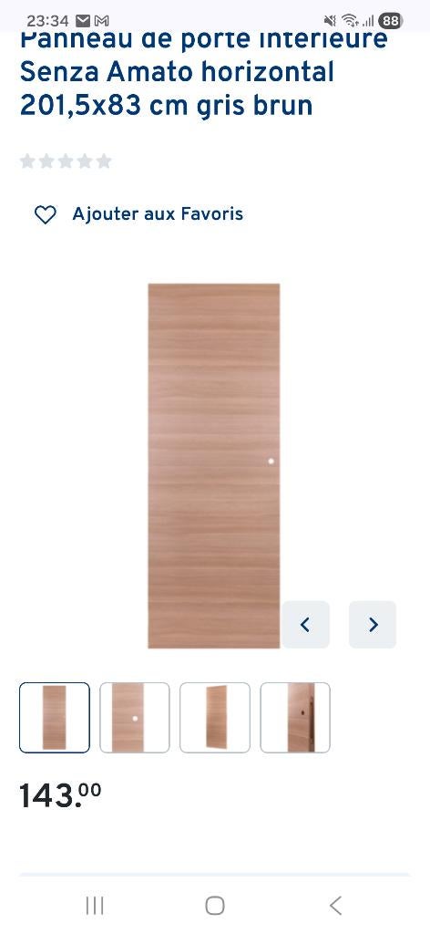 Porte, Bricolage & Construction, Châssis & Portes coulissantes, Neuf, 75 à 150 cm, Enlèvement, Autres types