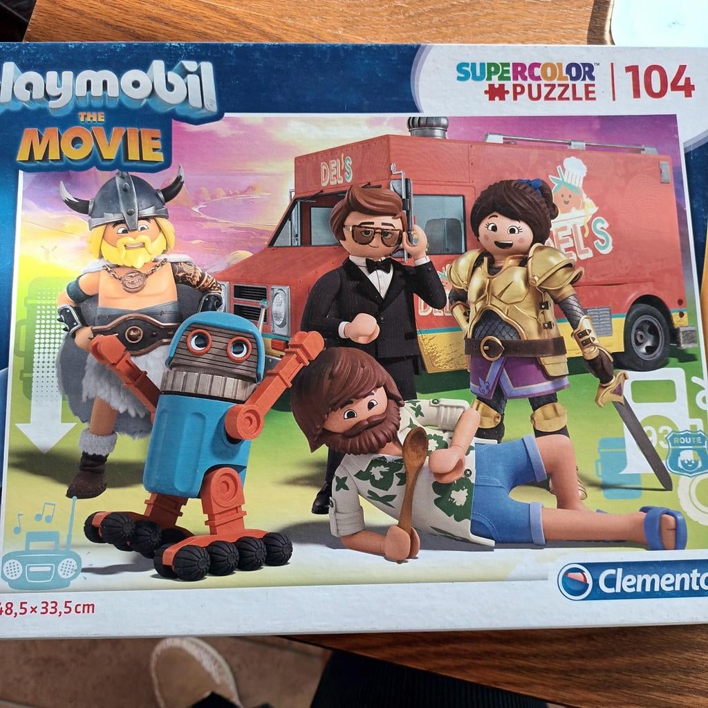 Kinderpuzzel playmobiel mannetjes. Merk clementoni, Ophalen