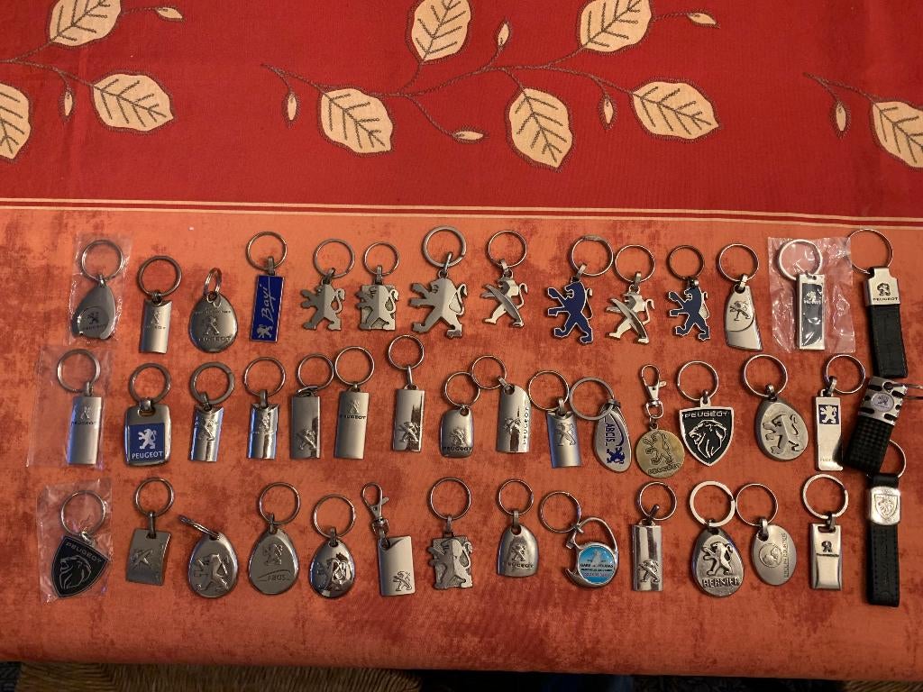 Lot de porte - clé PEUGEOT Garage Voiture publicité, Collections, Enlèvement ou Envoi, Utilisé, Autres types