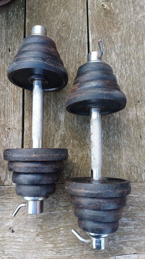Verstelbare dumbbell set 30kg, Enlèvement, Haltère