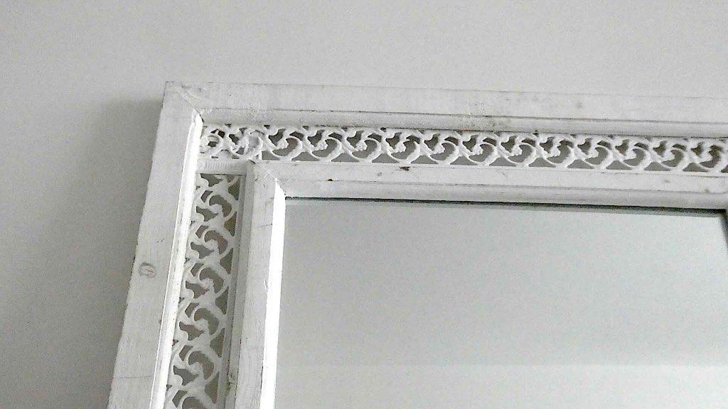 spiegel met houten kader, Ophalen, Rechthoekig, Minder dan 50 cm, Minder dan 100 cm