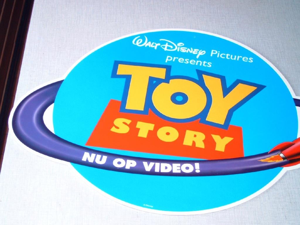Toy Story kartonnen promodisplay – 60×45 cm, Verzamelen, Gebruikt, Deurposter of groter, Ophalen of Verzenden, Film en Tv