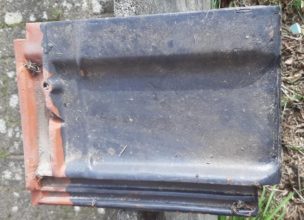 Zwarte TTR dakpannen, Tuiles, Pierre ou Argile, Enlèvement, Utilisé