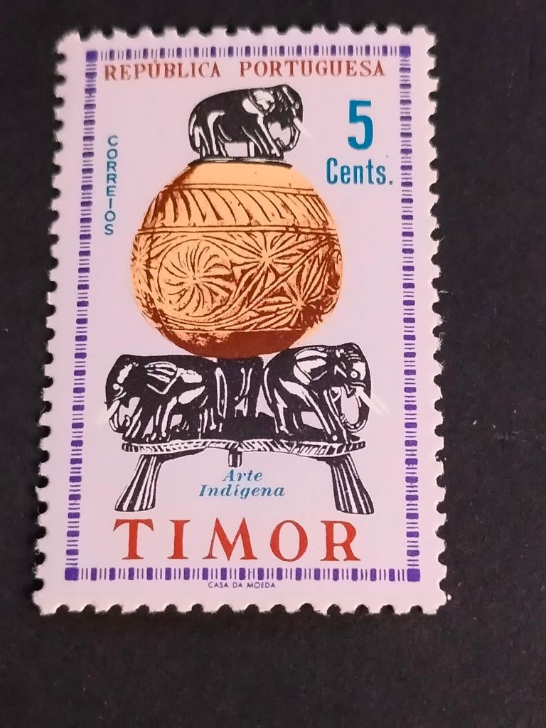 Timor 1961 - art - poterie avec éléphants **, Enlèvement ou Envoi, Non oblitéré, Asie du Sud Est