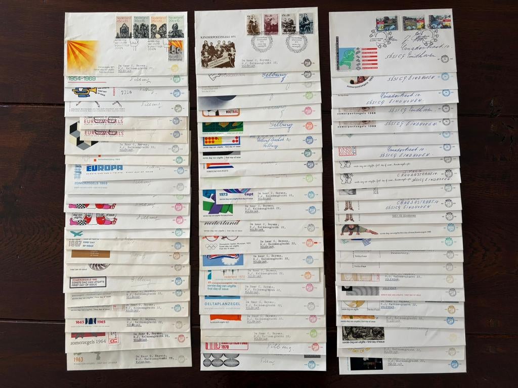 Enveloppes d'un jour décrivant les Pays-Bas, Timbres & Monnaies, Lettres & Enveloppes | Pays-Bas, Enlèvement ou Envoi