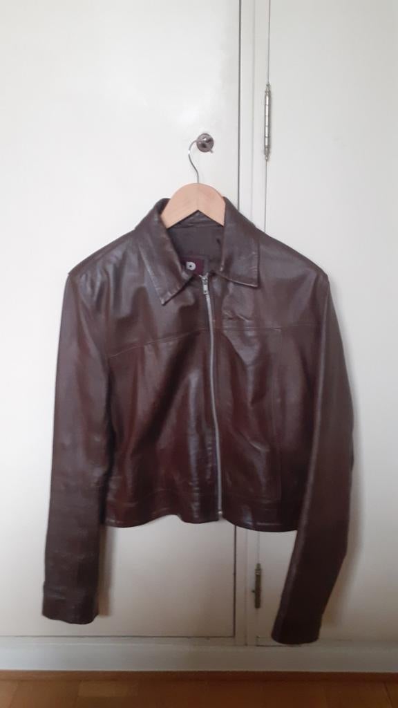 Veste en cuir BRUPHILS brun Taille 42, Taille 42/44 (L), Bruphils, Comme neuf, Brun