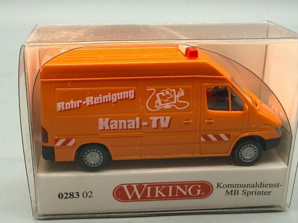 1:87 Wiking 028302 Mercedes Sprinter Kommunaldienst, Ophalen of Verzenden, Zo goed als nieuw, Overige typen, Wiking