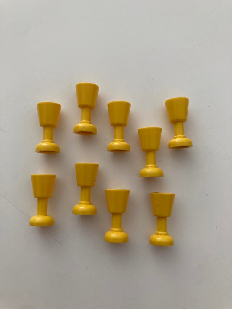 Tasse Lego jaune (9x), Envoi, Comme neuf, Briques en vrac, Lego