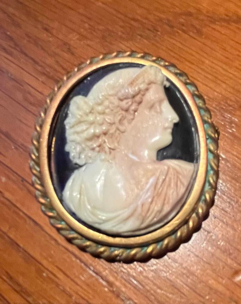Broche camée, Ophalen of Verzenden, Gebruikt
