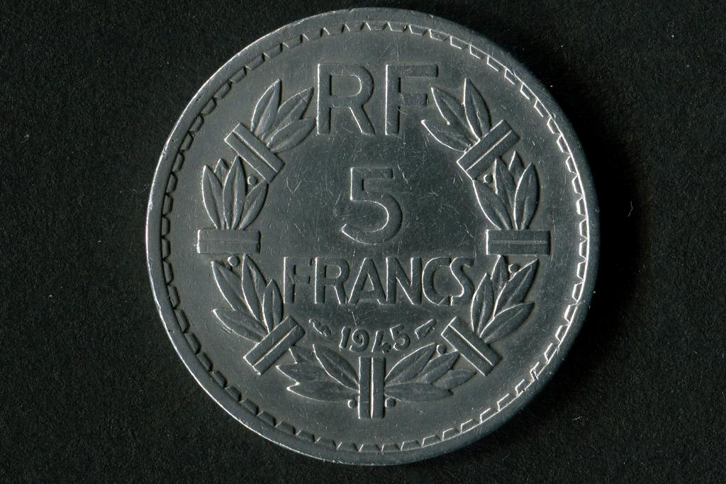 France 5 francs 1945-46-47, France, Série