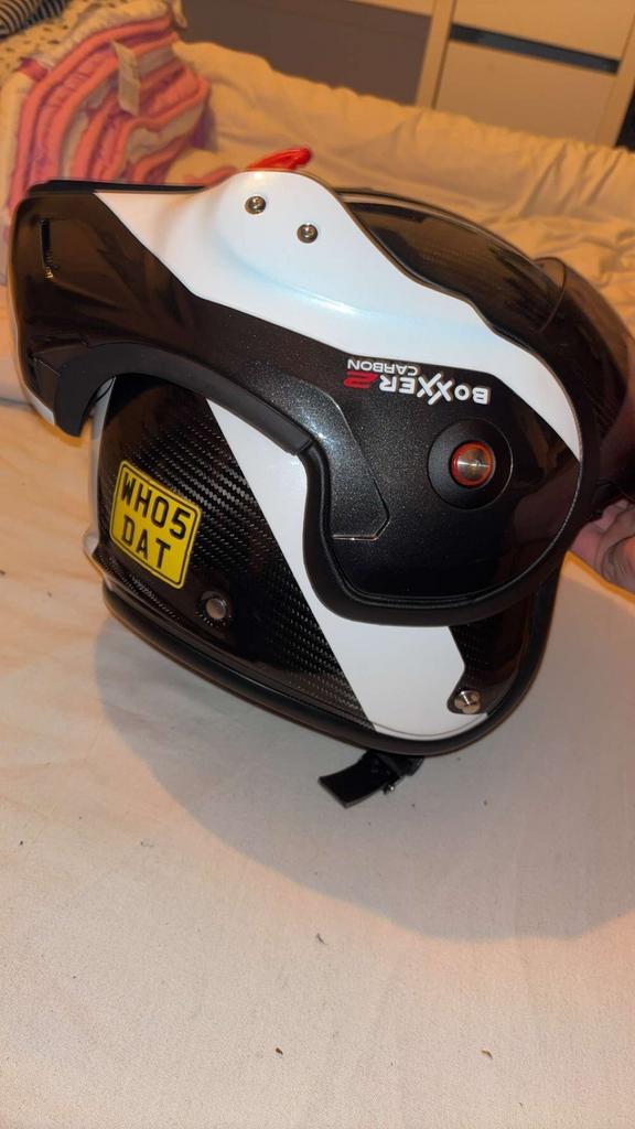 Roof boxxer 2 carbon (nieuwstaat), Motoren, Ophalen, Nieuw zonder kaartje, S, Systeemhelm