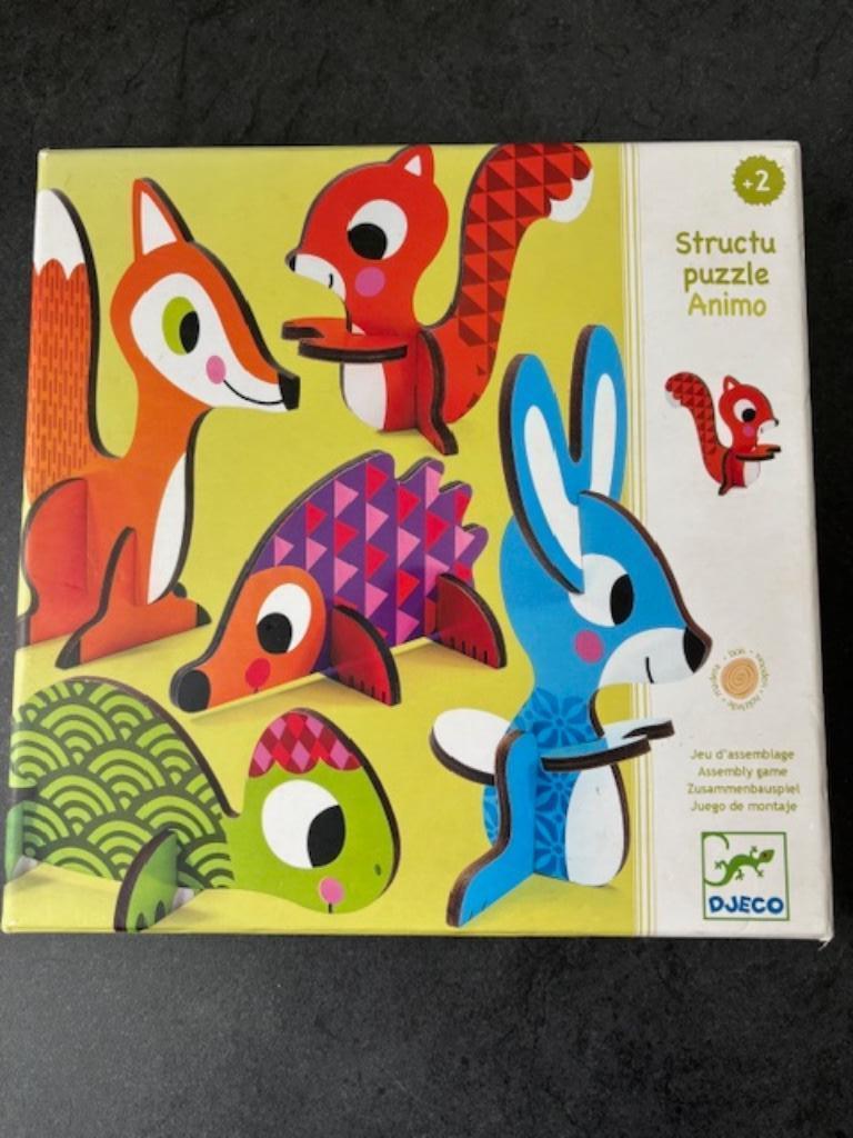 Djeco Structu puzzle Animo, 2 tot 4 jaar, Gebruikt, 10 tot 50 stukjes, Ophalen of Verzenden