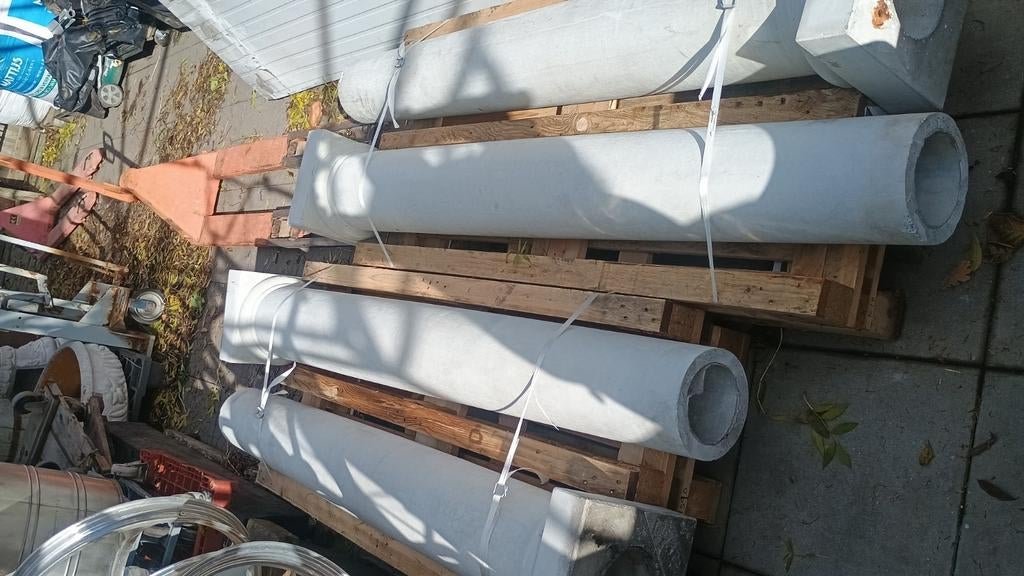 Betonnen zuilen ,zuilengalerij,witsteen, Ophalen, Zo goed als nieuw, Beton