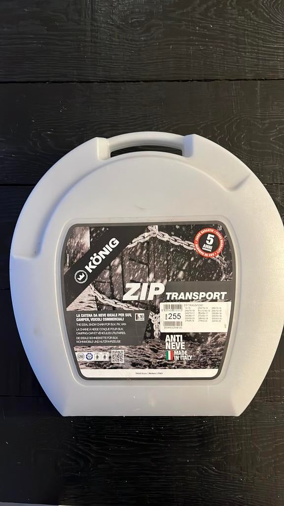 Sneeuwkettingen SUV - König ZIP transport 255, Auto diversen, Sneeuwkettingen, Ophalen, Zo goed als nieuw