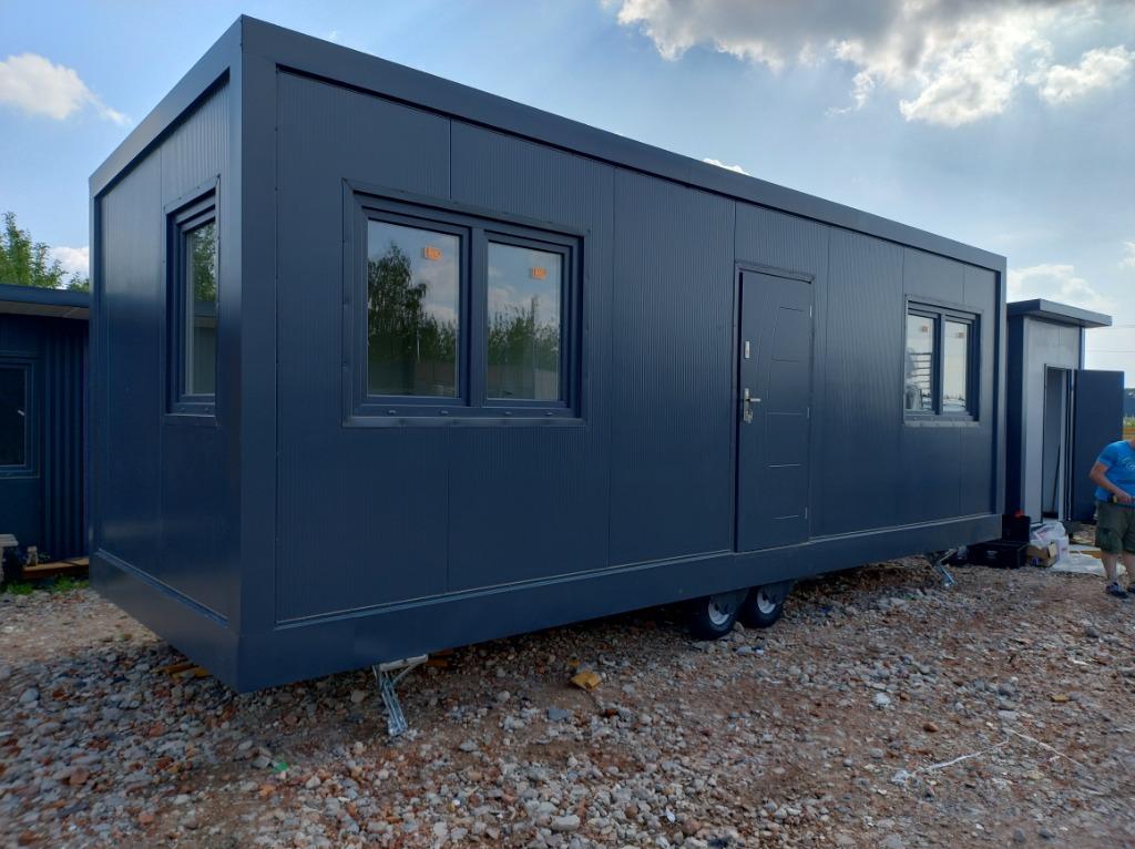 Tiny House 8x3m / Wooncontainer / stacaravan / Mobile home, Immo, Maisons à vendre